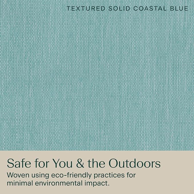 Honeycomb Outdoor Heritage Chaise 21.5 x 70, Textured Solid Coastal Blue Chaise - Image 7