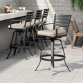Pellebant Outdoor Bar Stools Set of 4 by Pellebant