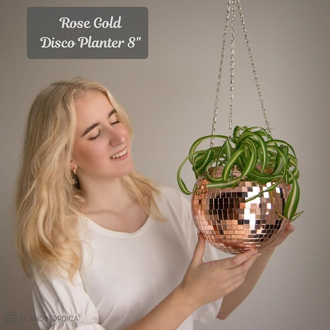 SCANDINORDICA Disco Ball Planter – Value Package: Mirror Disco Planter - Image 2