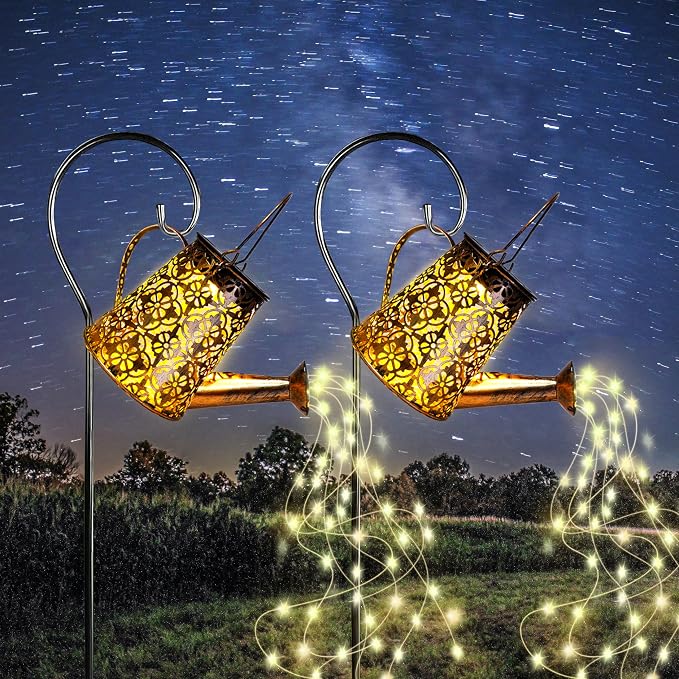 Solar Garden Watering Can Lights - Image 7