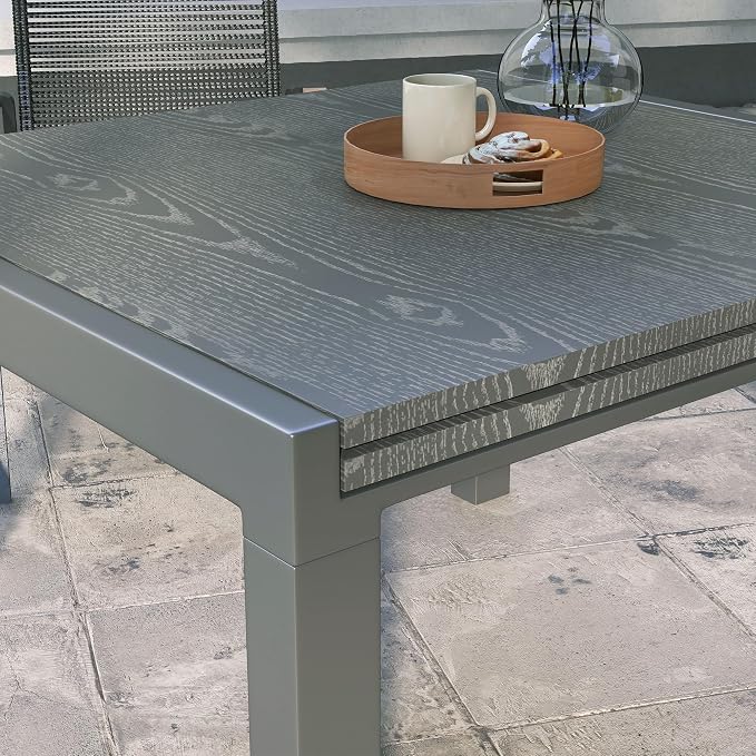 Outsunny Extendable Outdoor Dining Table, Rectangle Expandable Patio Table - Image 8