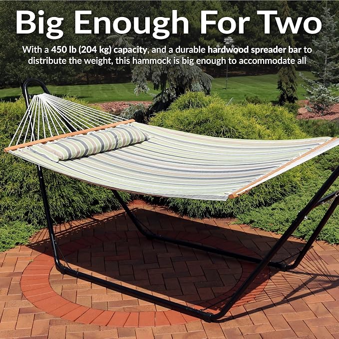 Sunnydaze Quilted Outdoor Hammock - Image 6