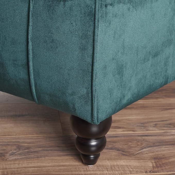 Christopher Knight Home Rafaela Modern Glam Tufted Velvet Chaise Lounge - Image 8