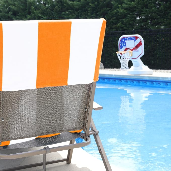 Superior Cabana Cotton Lounge Chair Cover, Outdoor Towel/Chaise Furniture Covers - Image 3