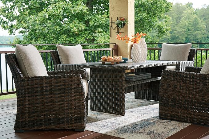 Signature Design by Ashley Brook Ranch Casual Nuvella Weather Resistant Fabric - Image 14