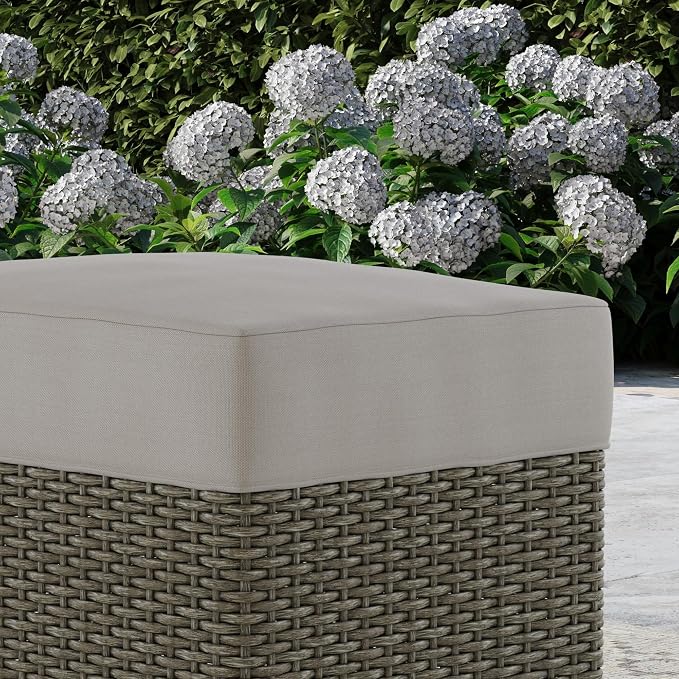 homestyles Boca Raton Brown Outdoor Ottoman - Image 5