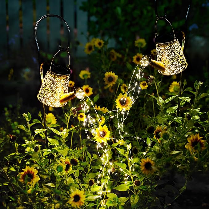Solar Garden Watering Can Lights - Image 2