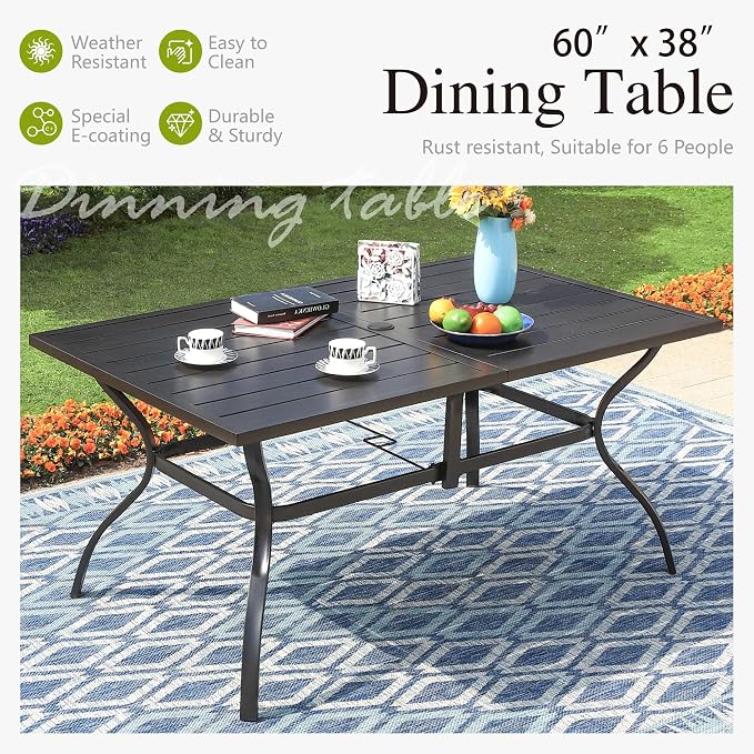 Sophia and William Swivel Patio Dining Set - Image 5