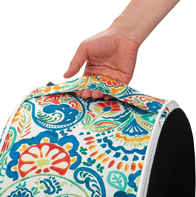 Magpie Fabrics Inflatable Stool Ottoman Pouf D20 xH9, Outdoor Round Footrest - Image 6