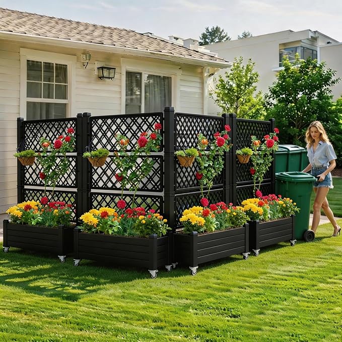 YITAHOME 43.3x17.7x61 in Planter Trellis Box - Image 3