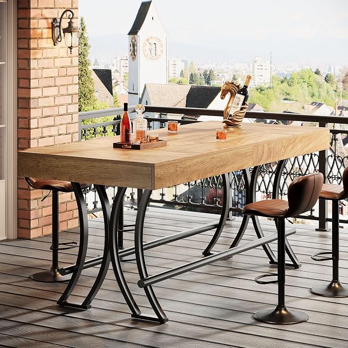 Tribesigns 63" Counter Height Bar Table - Image 7