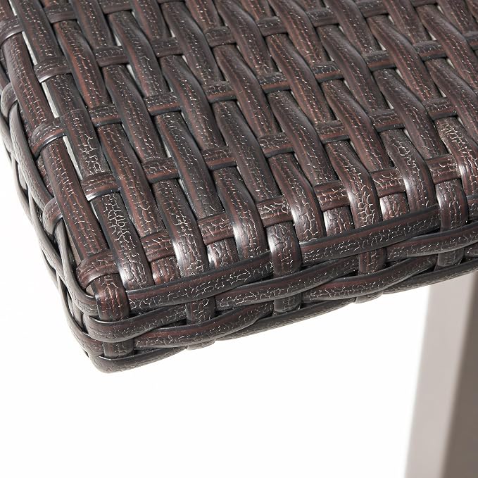 26 Inch Square Bar, Made of Rattan Tabletop and Sturdy and Durable Base - Image 5
