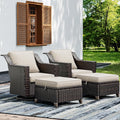 Joyside Wicker Patio Furniture Sets, 4 Pieces Upgraded Large Size Outdoor by Joyside