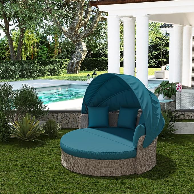Outdoor Daybed Cushion Cover, Outdoor Waterproof and Fade-Resistant Sun Bed Out - Image 6