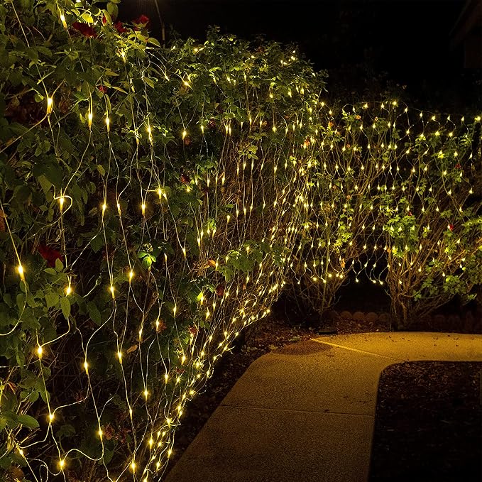 Eueasy Net Lights Outdoor, 270 LED Gazebo Lights, 10×10 FT Connectable - Image 6