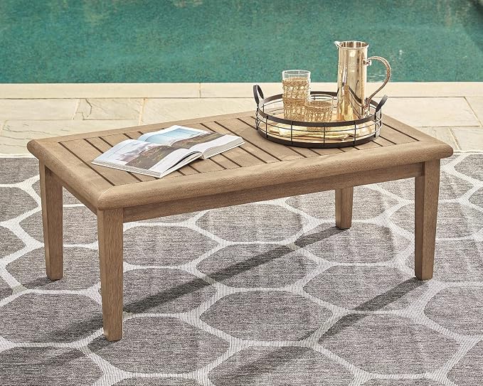 Signature Design by Ashley Gerianne Contemporary Outdoor Rectangular Cocktail - Image 2