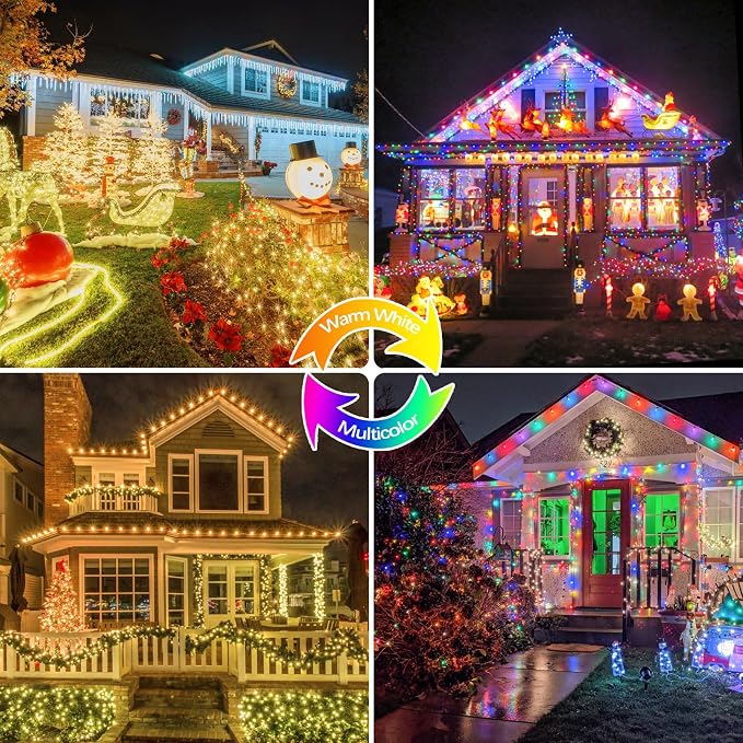 Warm White and Multicolor Color Changing Solar String Lights - Image 6
