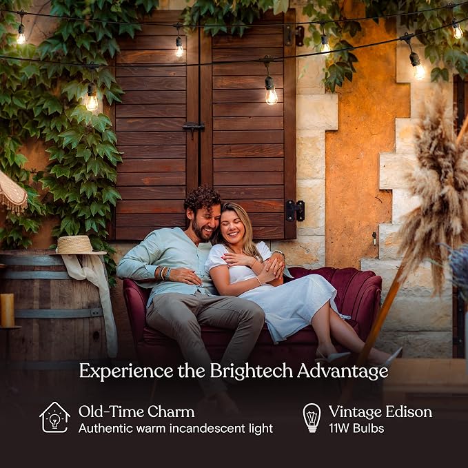 Brightech Ambience Pro Incandescent Outdoor String Lights - Image 5