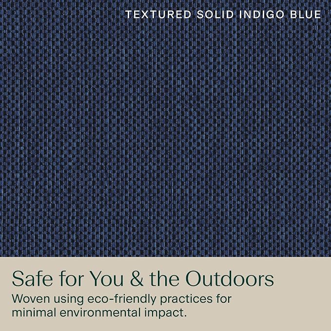 Honeycomb Outdoor Heritage Chaise, 26 x 80, Textured Solid Indigo Blue Chair - Image 7