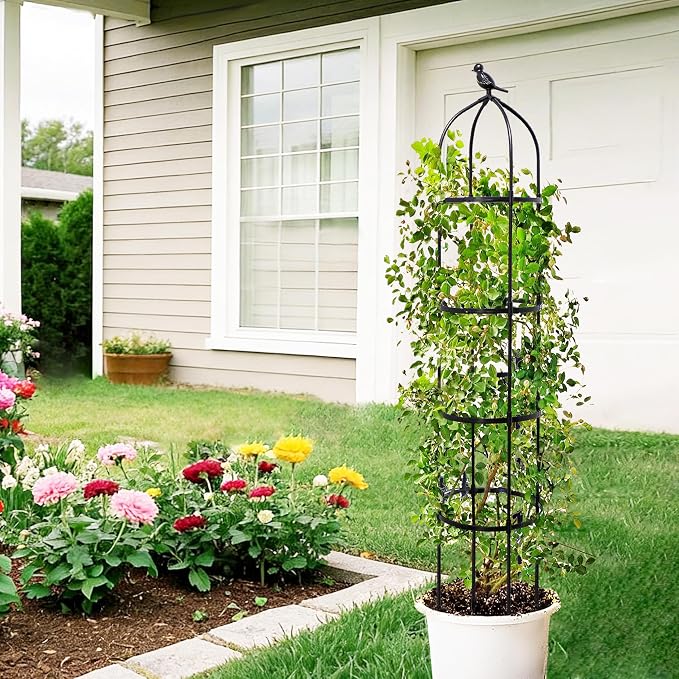 2-Pack 6FT Garden Obelisk Trellis - Image 7