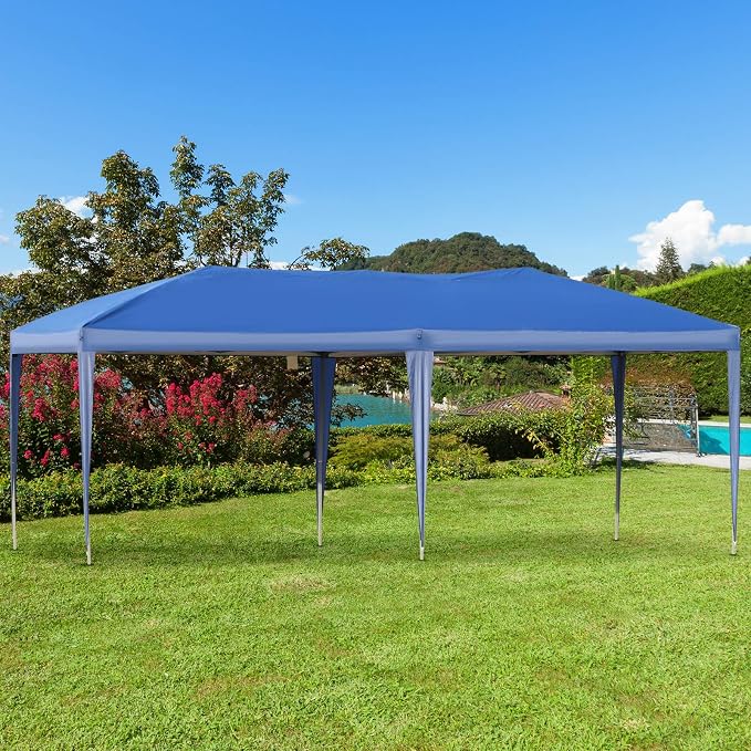Outsunny 10' x 19.2' Pop Up Canopy Tent, Heavy Duty Tent - Image 2