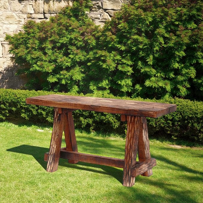 The Urban Port Wooden Garden Patio Bench - Image 14