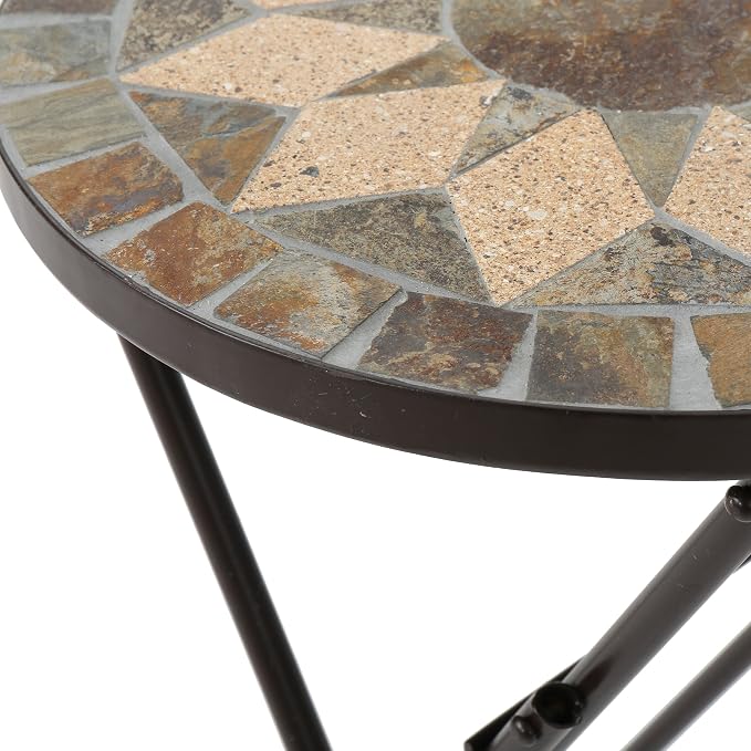 Christopher Knight Home Silvester Outdoor Stone Side Table - Image 5