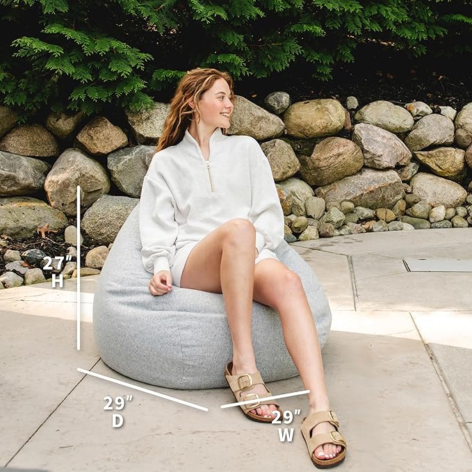 Big Joe Tuffet Weatherproof Bean Bag Chair, Ceramic Intertwist, Durable Weather - Image 4