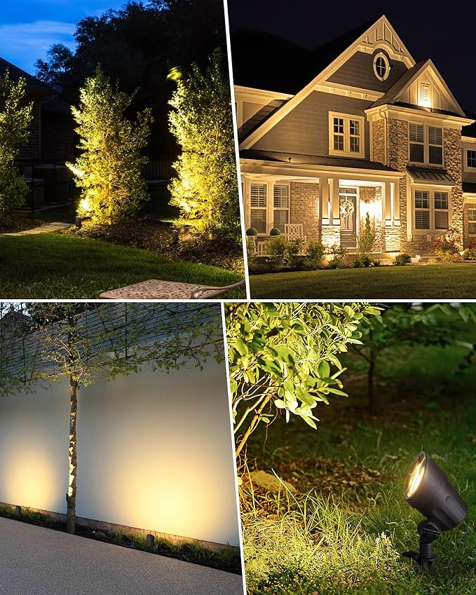 SUNVIE 6W Low Voltage Landscape Lights LED Low Voltage Lighting Warm White - Image 4