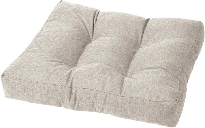 Cushion Source Tufted Ottoman Cushions, Sunbrella Elements Cast Silver by CushionSource