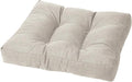 Cushion Source Tufted Ottoman Cushions, Sunbrella Elements Cast Silver by CushionSource