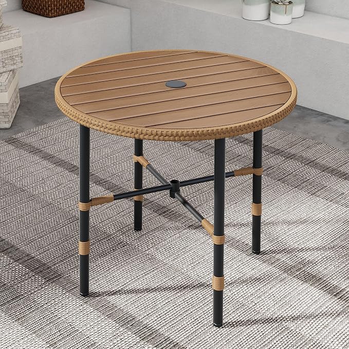 DWVO Outdoor Patio Dining Table Round - Image 7