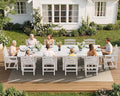 SERWALL Patio Dining Sets for 10 Person, HDPE Dining Set by SERWALL