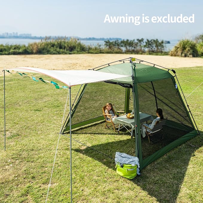 Pop Up Screen House Gazebo 8.2'x8.2'x75'', 4-6 Person Portable Screen Room - Image 5