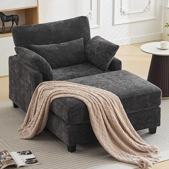 57.5" Oversized Chaise Lounge by WUTUTUEE