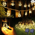 Solar Outdoor String Lights, 2 Pack 20Ft Vintage Rope Hemp Solar Patio Lights by Jnaurb