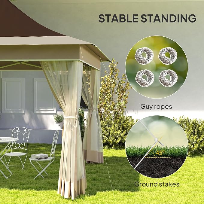 Outsunny 12 x 12 ft. Pop Up Canopy Tent - Image 8