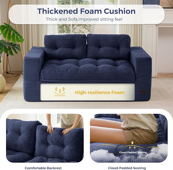 MAXYOYO 63" Loveseat Sofa Couch - Image 4