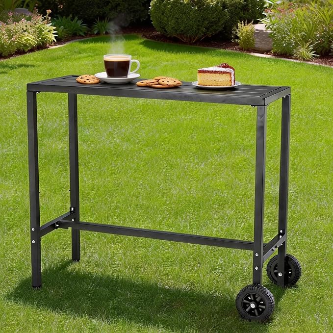 Garvee Outdoor Bar Table, 39 inch Counter Height Table - Image 7