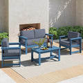 SERWALL 4 Pieces HDPE Outdoor Sofa Set by SERWALL