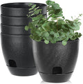 Self Watering Pots Set, 5 Pack 6 Inch Self Watering Pots by IWNTWY