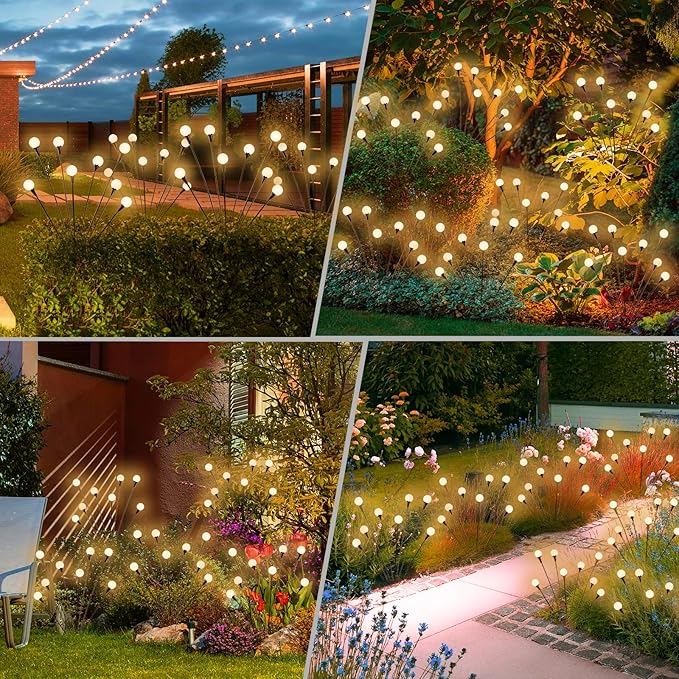 Solar Lights Outdoor Waterproof, 6 Packs 48LED, Garden Decor, Patio Decor - Image 6