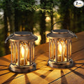 WdtPro Solar Lanterns Outdoor Lights, 2 Pack Bright Lanterns Outdoor Waterproof by WdtPro