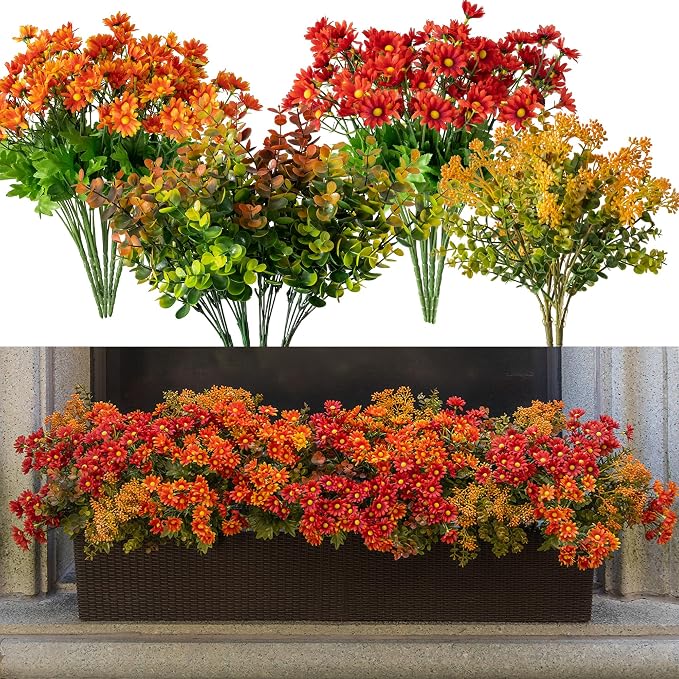 15 pcs Fall Artificial Outdoor Branch by Clycaloor