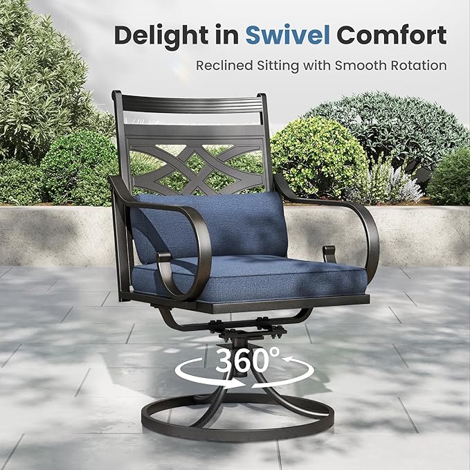 PHI VILLA 5 Pieces Outdoor Dining Set - Image 3