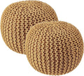 REDEARTH · Round Pouf Foot Stool Bean Bag Ottoman by REDEARTH