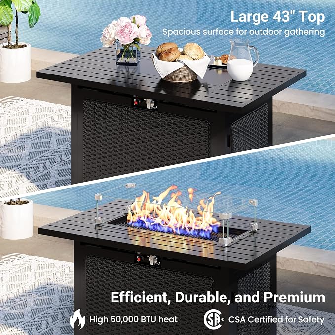 Wisteria Lane 8 Pieces Outdoor Patio Furniture Set - Image 2