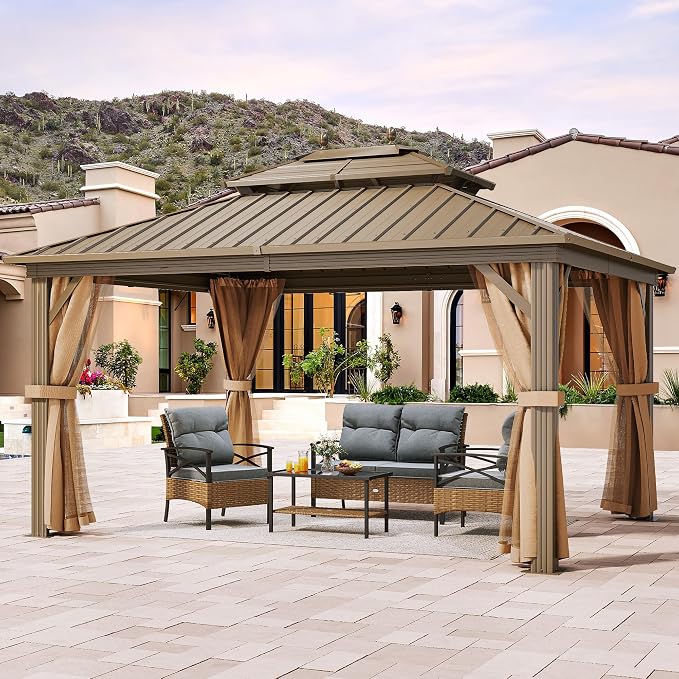 YITAHOME 10x12ft Hardtop Gazebo by YITAHOME