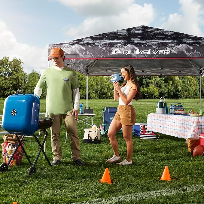 Quiksilver 10x10 Pop Up Canopy – UPF 50+ Outdoor Beach Tent - Image 2