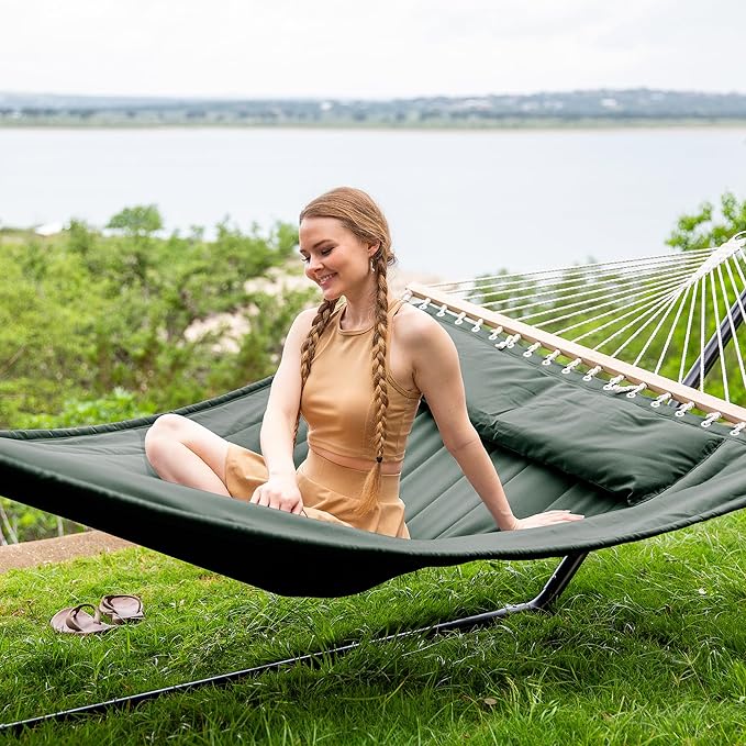 SUNCREAT Standing Hammock with 15 ft Stand, Hammocks - Image 2